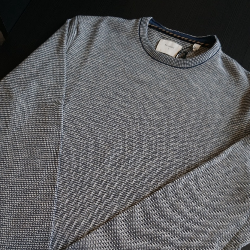 NWT! Billy Reid Blue Stripe Sweater